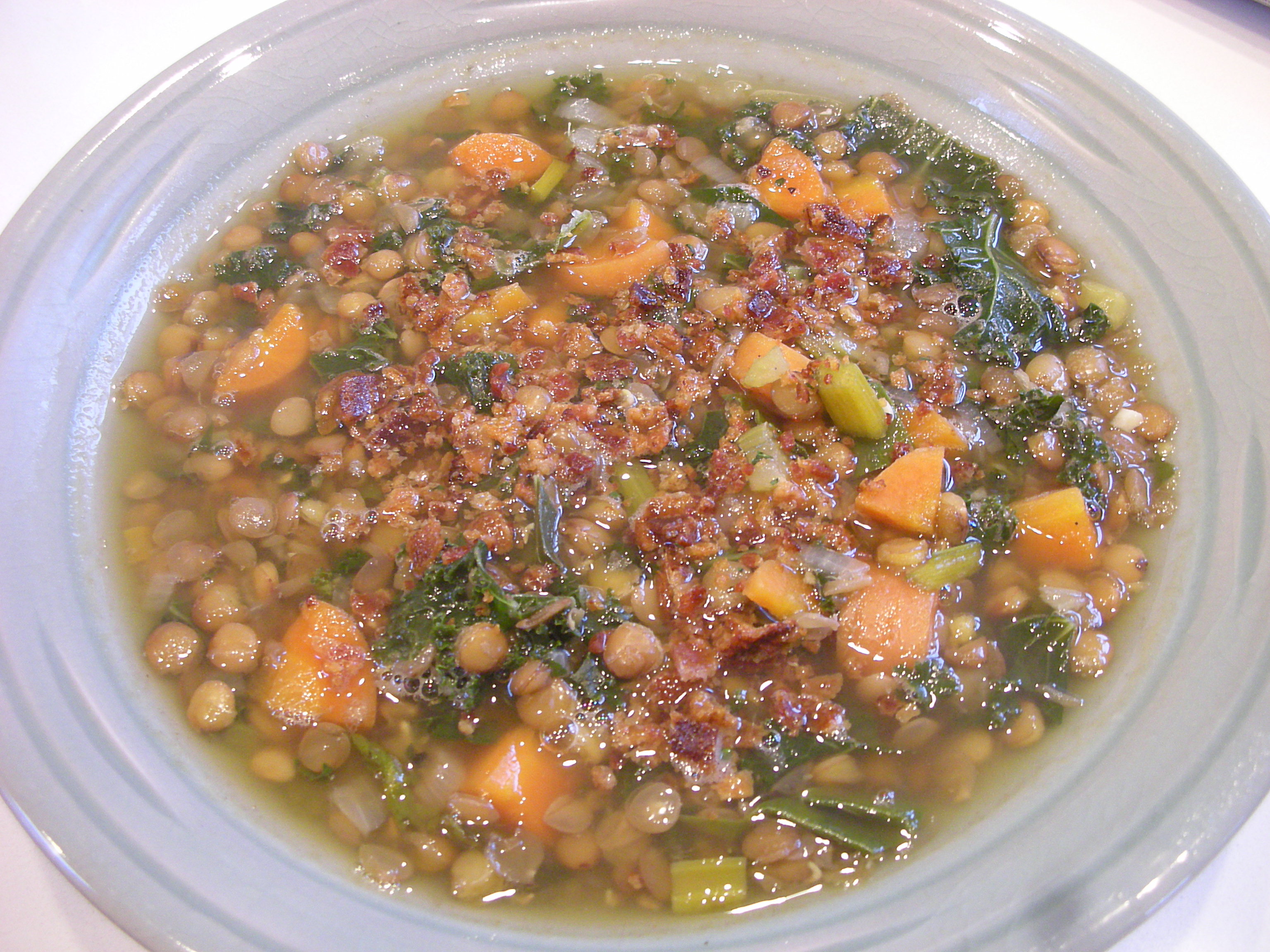 Lentil Soup with Kale - CookingCoOp.com