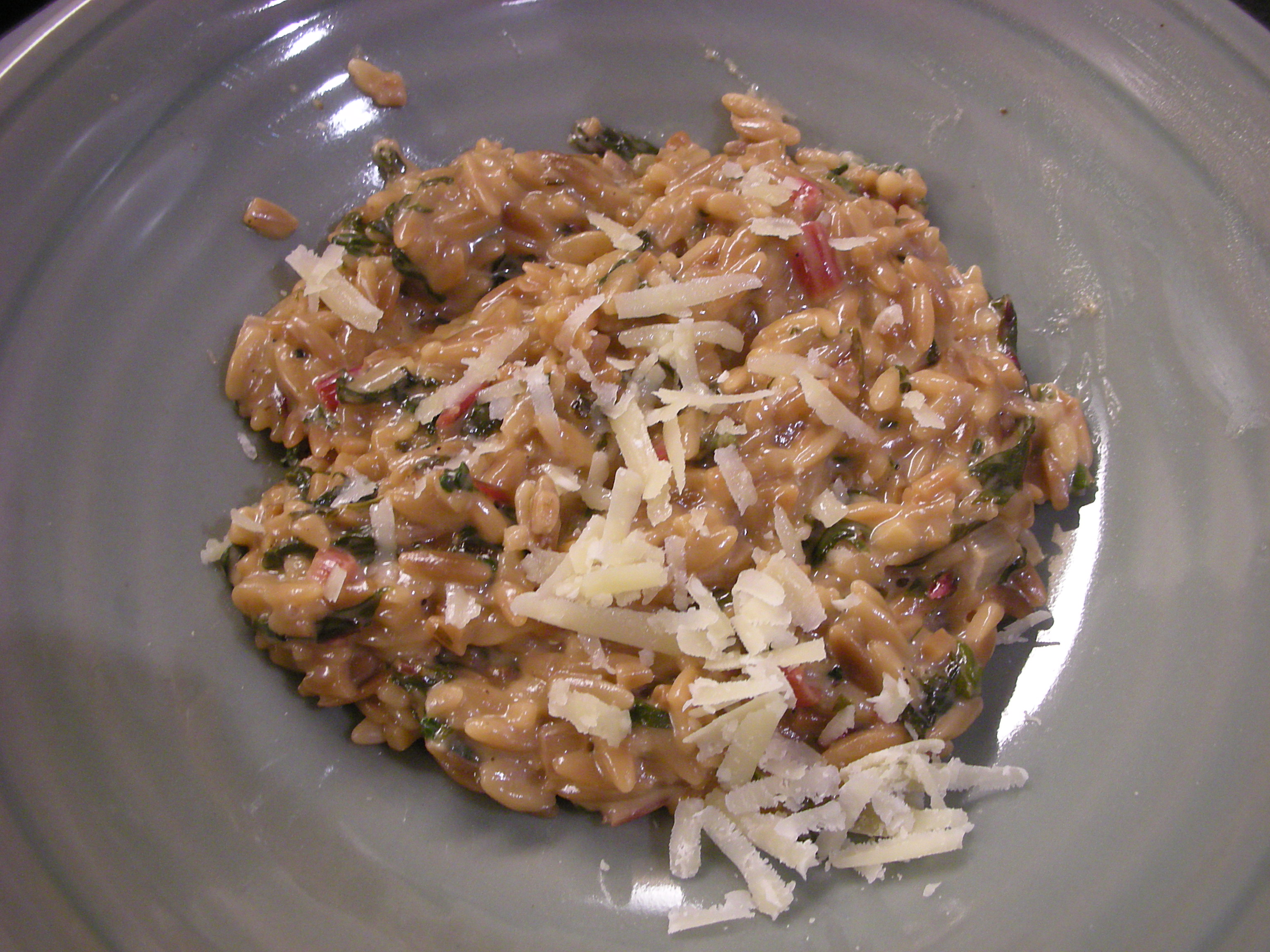 Orzo Risotto with Swiss Chard and Fontina - CookingCoOp.com