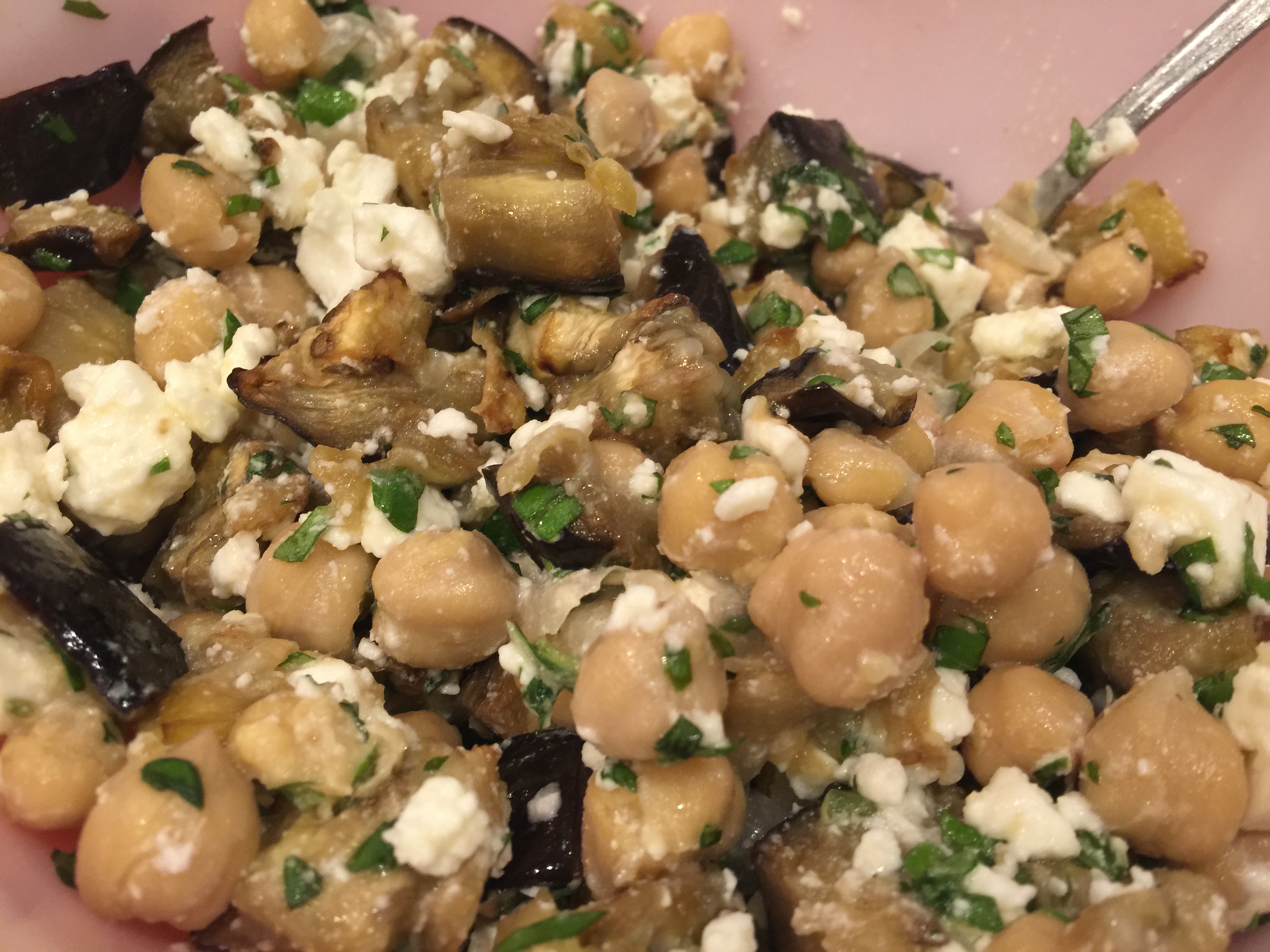 Roasted Eggplant with Chickpeas and Feta - CookingCoOp.com